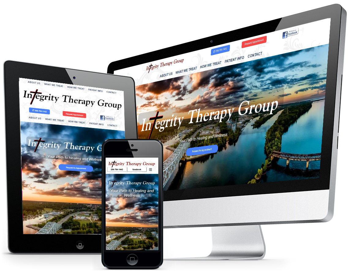 Integrity Therapy Group website mockup